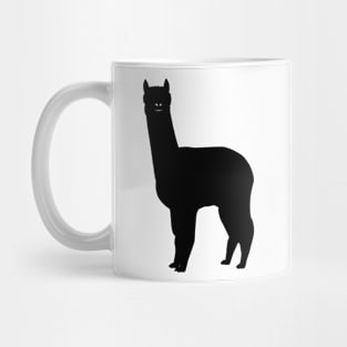 Alpaca Black Silhouette Pet Animal Cool Style Mug